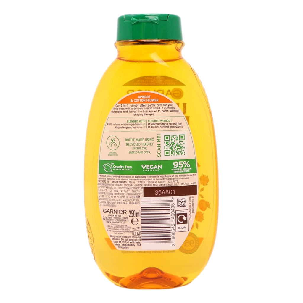 Garnier Ultimate Blends Shampoo 250ml Kids Apricot