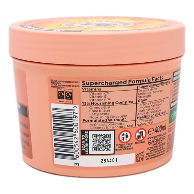 Garnier Ultimate Blends Mask 400ml 3in1 Hair Food Pineapple
