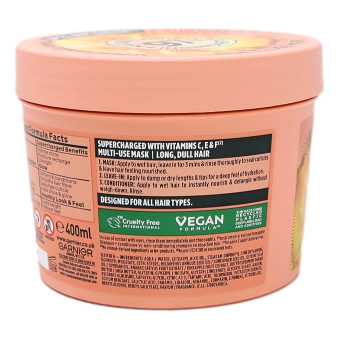 Garnier Ultimate Blends Mask 400ml 3in1 Hair Food Pineapple