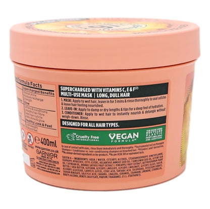 Garnier Ultimate Blends Mask 400ml 3in1 Hair Food Pineapple