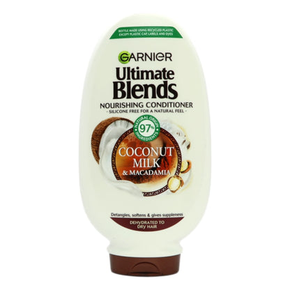 Garnier Ultimate Blends Conditioner 400ml Coconut Milk