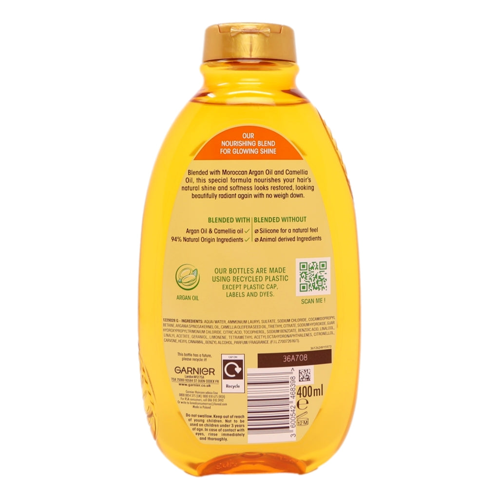 Garnier Ultimate Blends Shampoo 400ml Core Argan & Camellia
