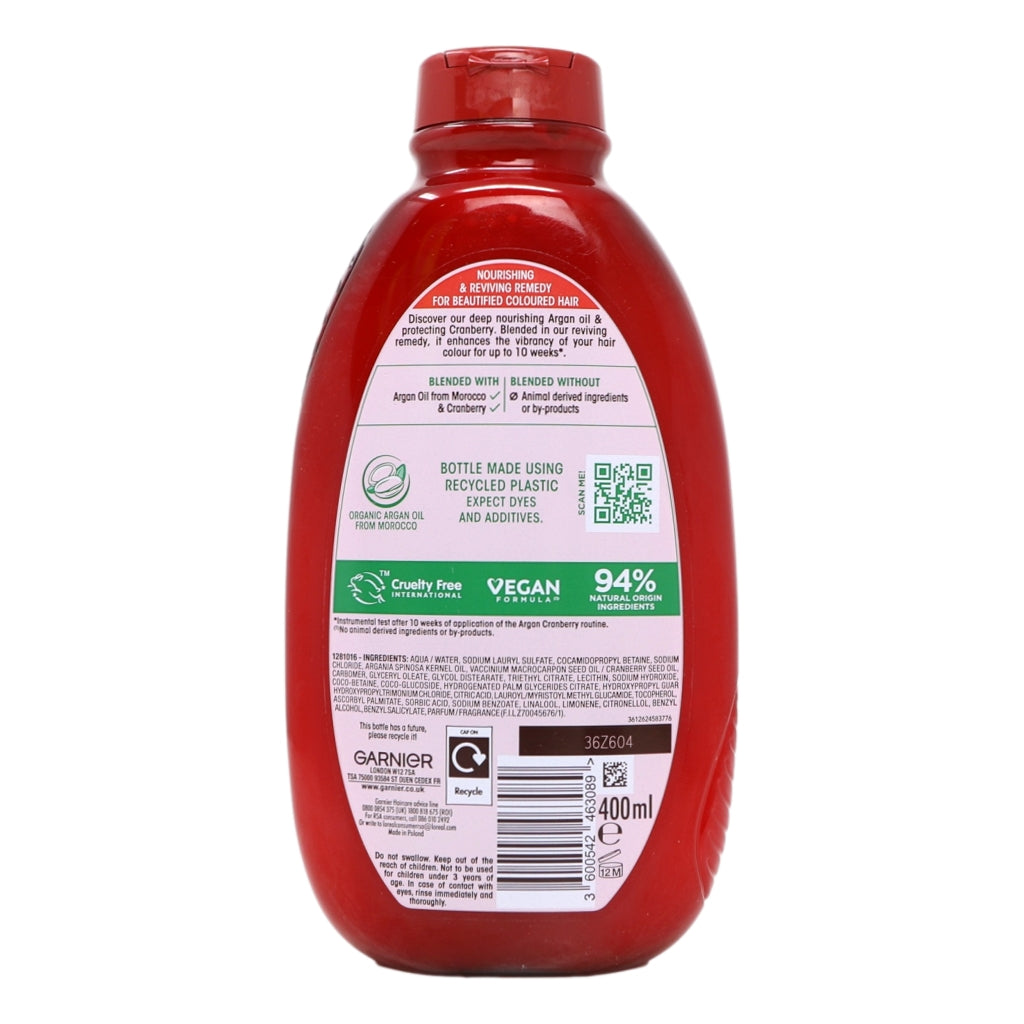 Garnier Ultimate Blends Core Argan & Cranberry Shampoo 400ml