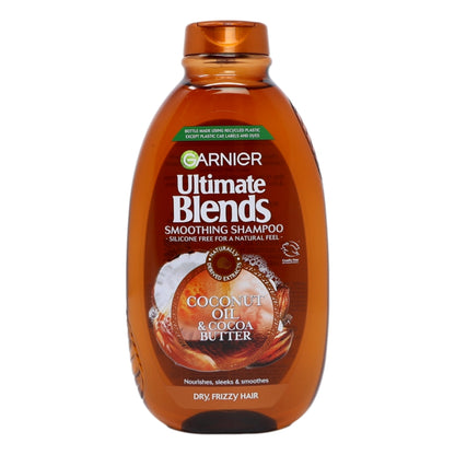 Garnier Ultimate Blends Shampoo 400ml Coconut Oil & Cocoa Butter Sleek