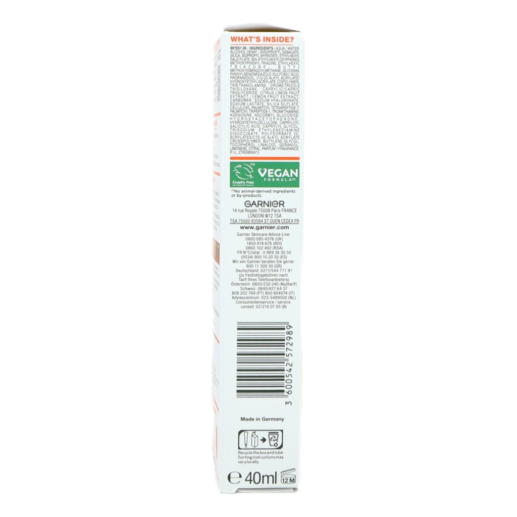Garnier Vitamin C DAILY UV Invisible SPF50+ 40ml