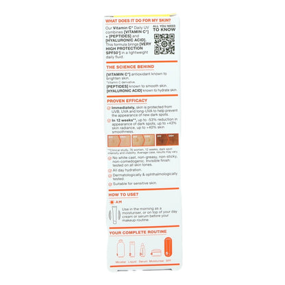 Garnier Vitamin C DAILY UV Invisible SPF50+ 40ml