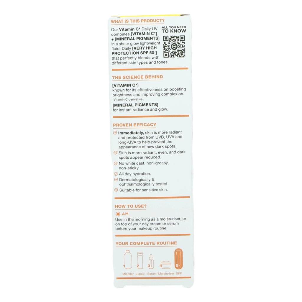 Garnier Vitamin C DAILY UV Glow SPF50+ 40ml