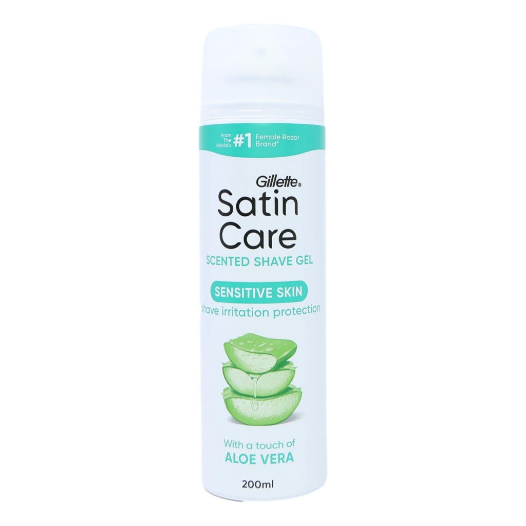 Gillette Satin Care Shave Gel 200ml Sensitive