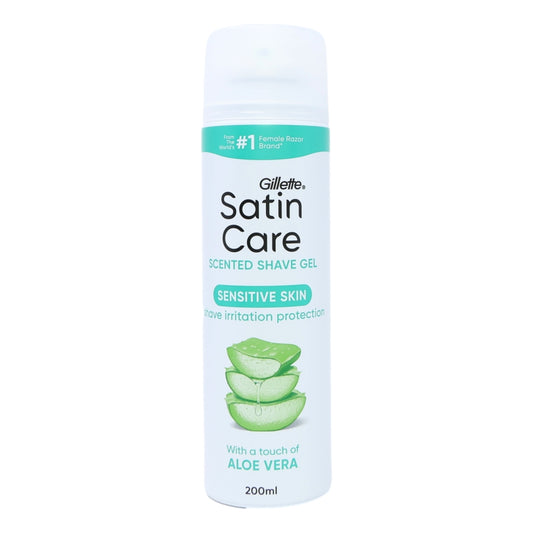 Gillette Satin Care Shave Gel 200ml Sensitive
