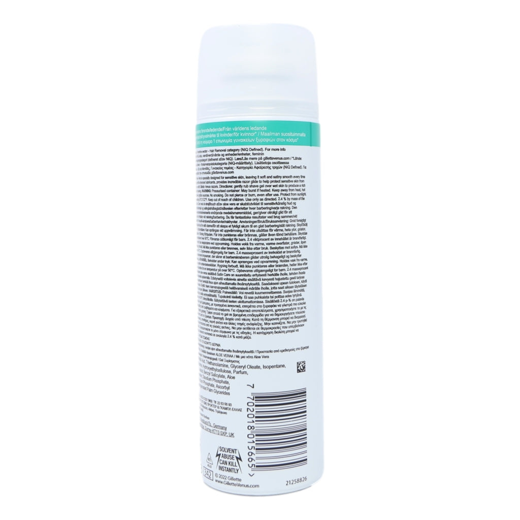 Gillette Satin Care Shave Gel 200ml Sensitive