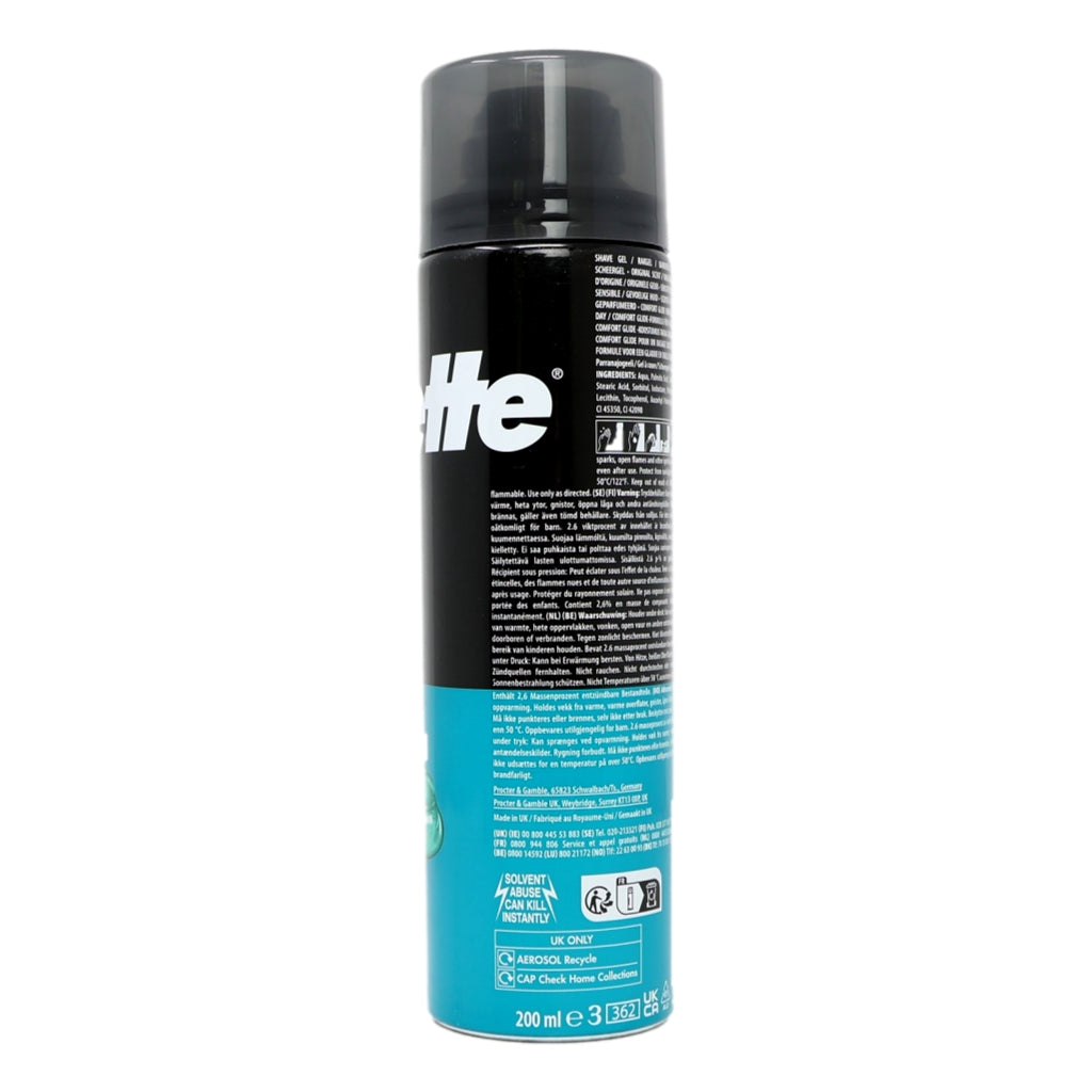 Gillette Classic Shave Gel 200ml Sensitive Skin