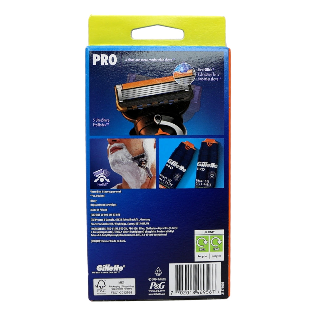 Gillette Fusion Proglide Starter Pack 4 blades