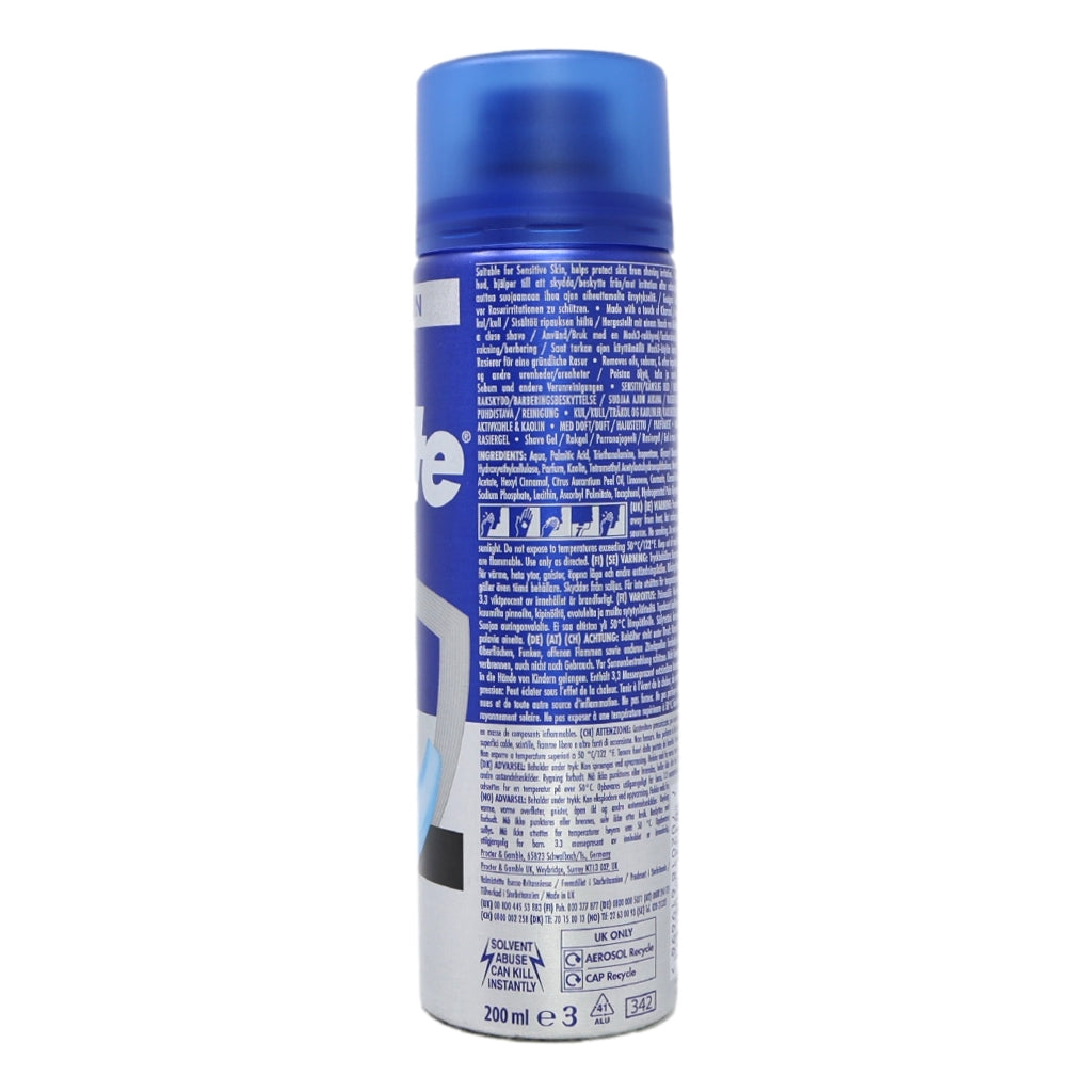 Gillette Series Shave Gel 200ml Cleansing with Charcoal