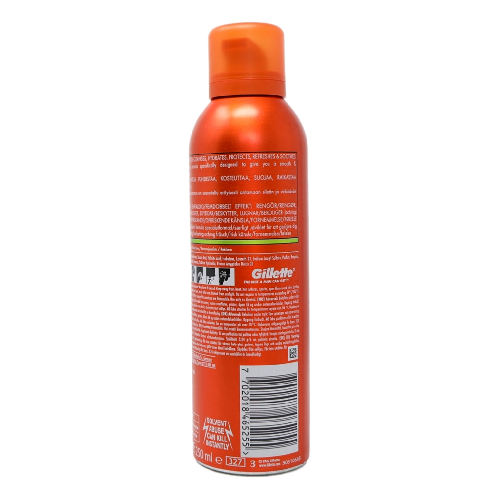 Gillette Fusion Shaving Foam 250ml Sensitive Skin