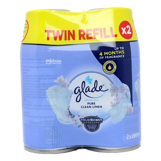 Glade Automatic Spray Twin Refill 269ml Clean Linen