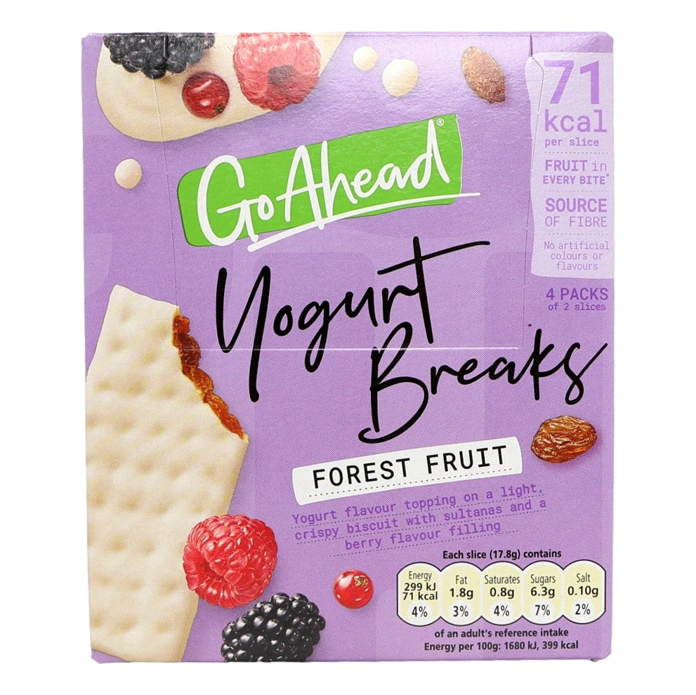 Buy Go Ahead Forest Fruit Yogurt Breaks 4pk 9x4x35.5g online at Intamarque Wholesale – Trusted FMCG distributor
