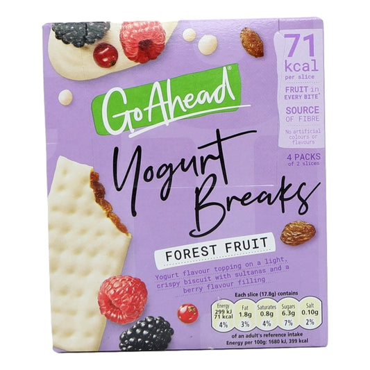 Go Ahead Forest Fruit Yogurt Breaks 4pk 9x4x35.5g