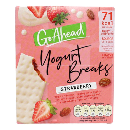 Buy Go Ahead Strawberry Yogurt Breaks 4pk 9x4x35.5g online at Intamarque Wholesale – Trusted FMCG distributor