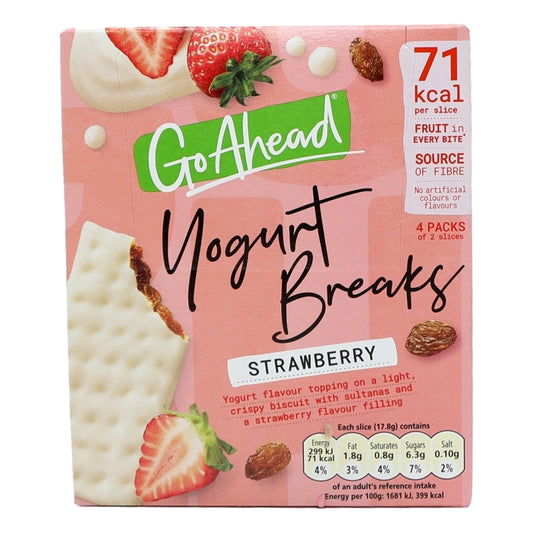 Go Ahead Strawberry Yogurt Breaks 4pk 9x4x35.5g