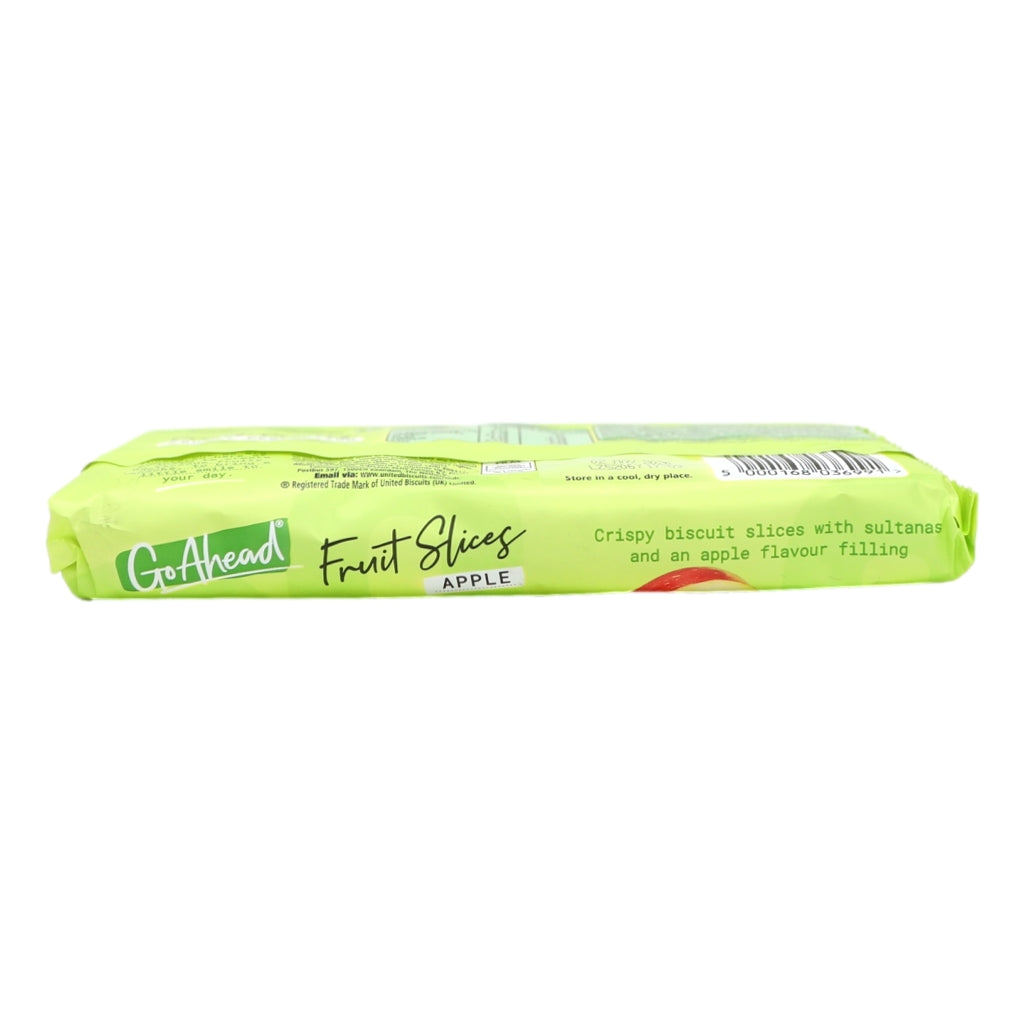 Roll of Go-Ahead Fruit Slices Apple on a white background