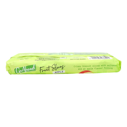 Roll of Go-Ahead Fruit Slices Apple on a white background