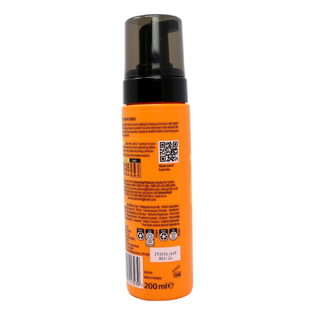 Got2b Hair Mousse 200ml Flexible Curl