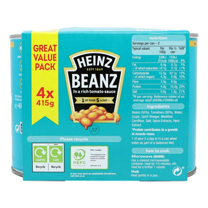 Heinz Beans 4pk