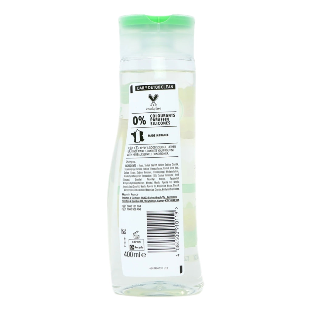 Herbal Essences Shampoo 400ml Detox Raspberry & Mint