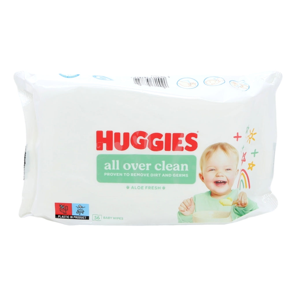 Huggies Baby Wipes 56s All Over Clean