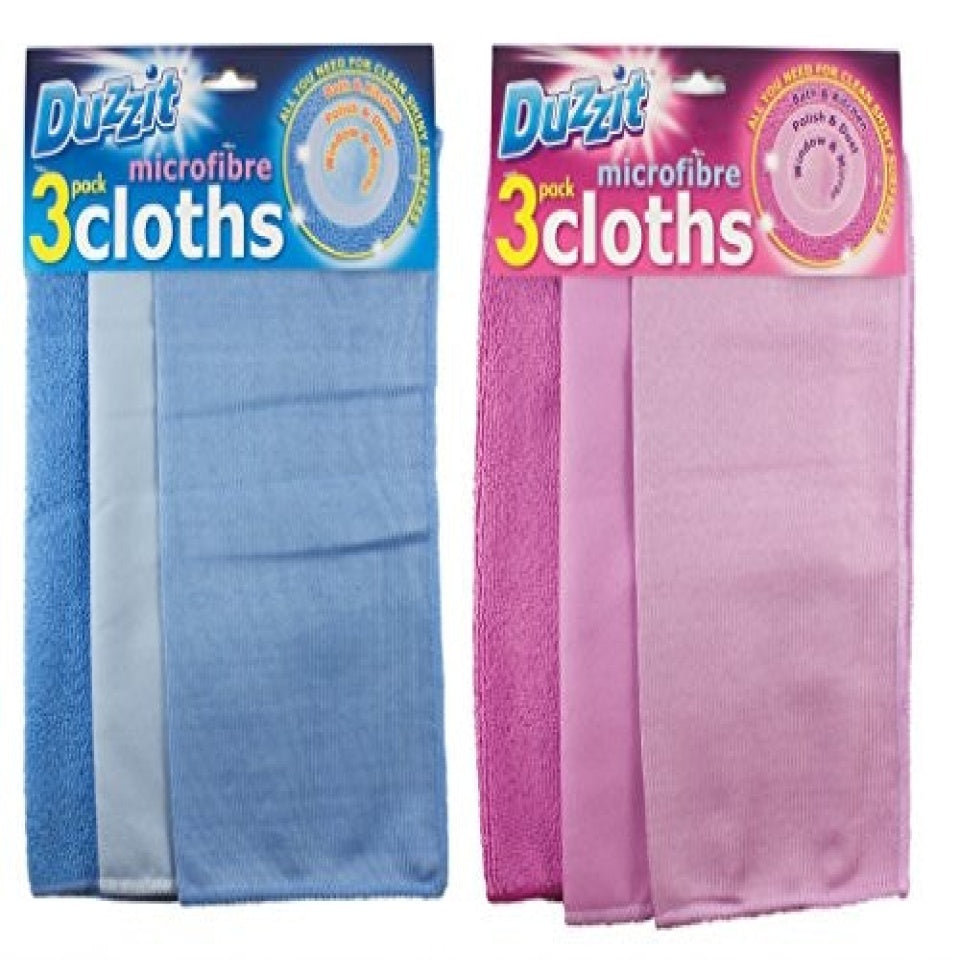 Duzzit Recycled Microfibre Cloth 3pk