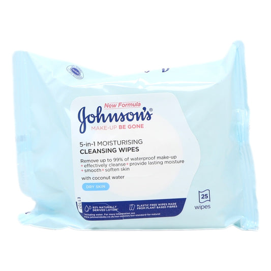 Johnsons Make Up Be Gone Wipes 25s Moisturising