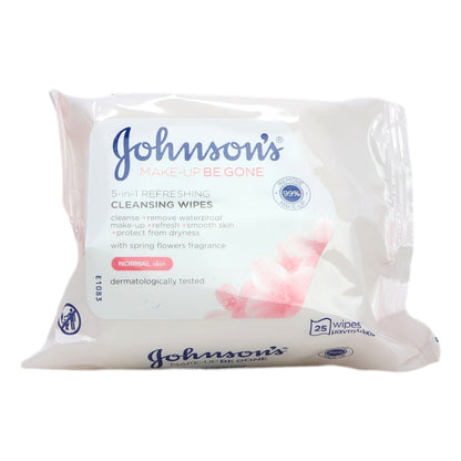 Johnsons Make Up Be Gone Wipes 25s Refreshing