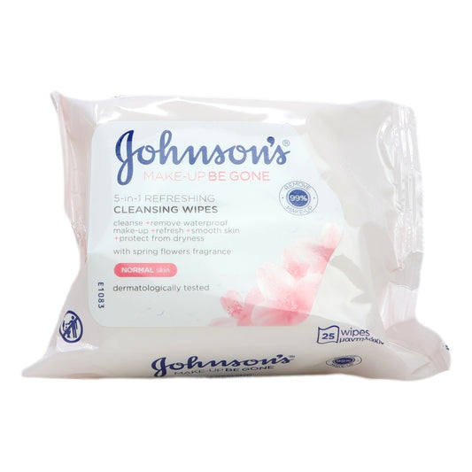 Johnsons Make Up Be Gone Wipes 25s Refreshing