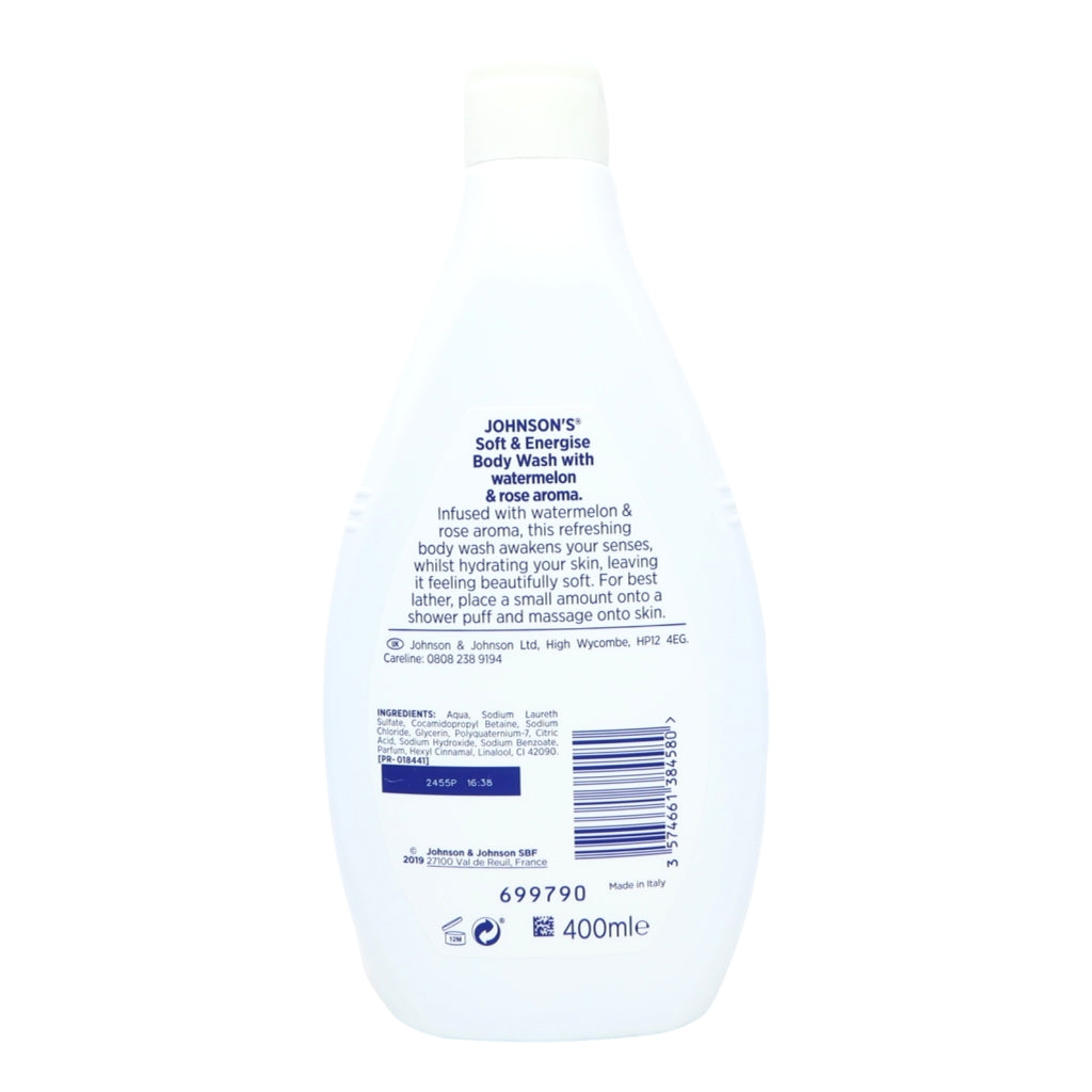Johnsons Body Wash 400ml Energise