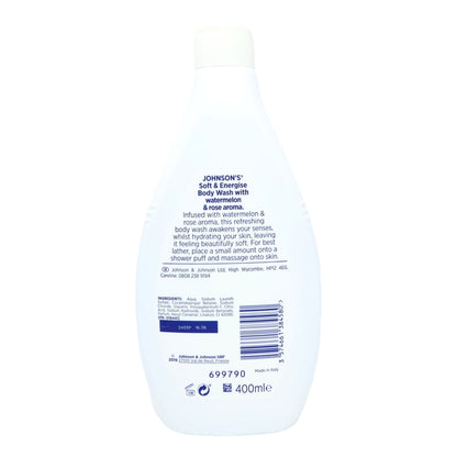 Johnsons Body Wash 400ml Energise