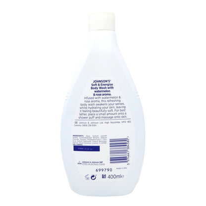 Johnsons Body Wash 400ml Energise