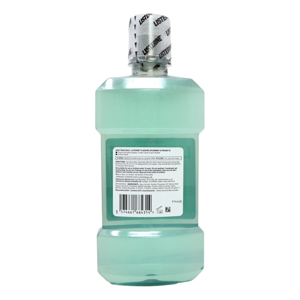 Listerine Mouthwash 500ml Flavours Spearmint