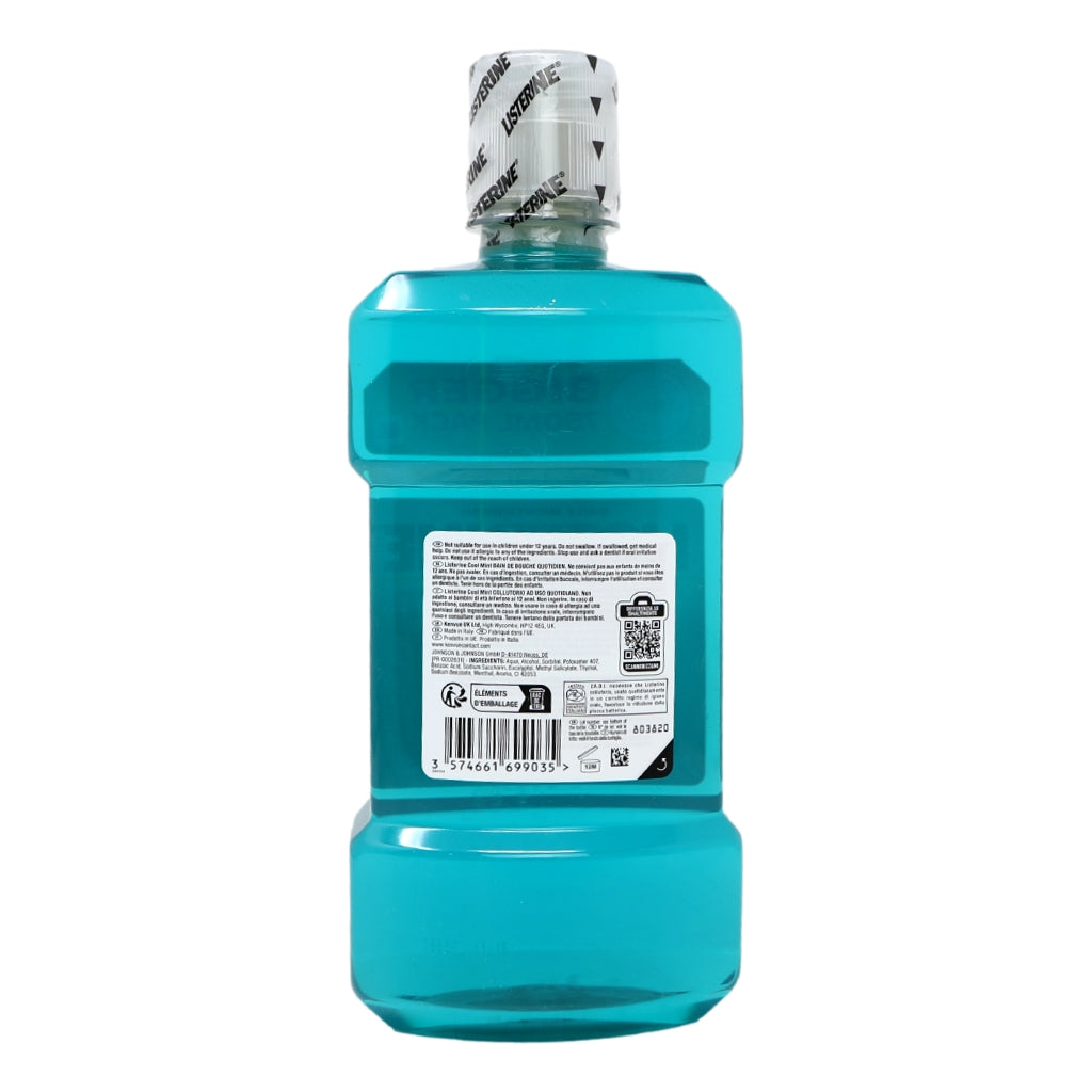 Listerine Essentials Mouthwash 750ml Coolmint