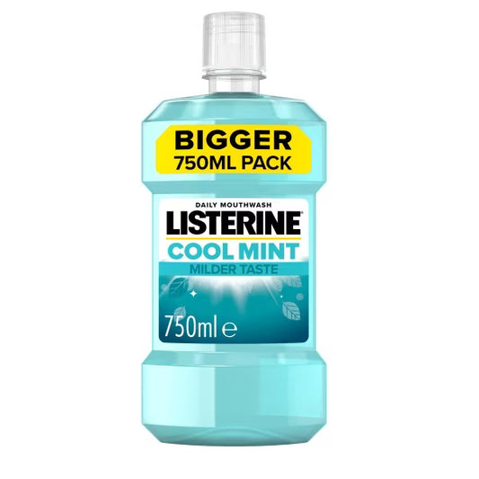 Listerine Essentials Mouthwash 750ml Coolmint Mild