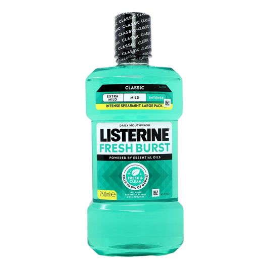 Listerine Essentials Mouthwash 750ml Freshburst