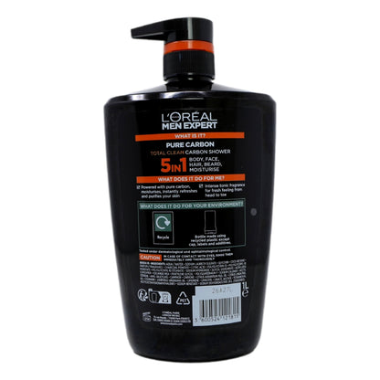 L'Oreal Men Expert Shower Gel 1L Carbon Protect