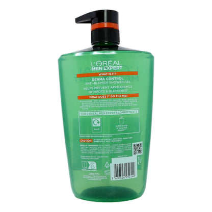 L'Oreal Men Expert Shower Gel 1L Derma Control