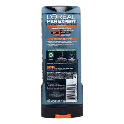 L'Oreal Men Expert Shower Gel 400ml Magnesium Defence