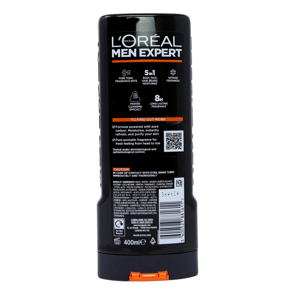 L'Oreal Men Expert Shower Gel 400ml Total Clean Shower