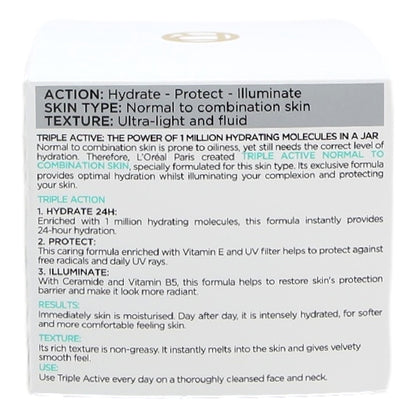 L'Oreal Dermo Expertise Triple Active Day Pot 50ml Normal to Combination