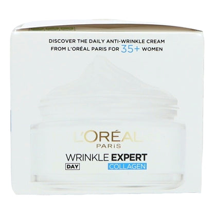 L'Oreal Paris Wrinkle Expert Collagen cream container on a white background