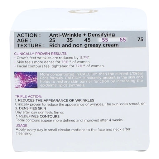 L'Oreal Skin Expert Dermo Wrinkle 50ml 55+ Day Pot