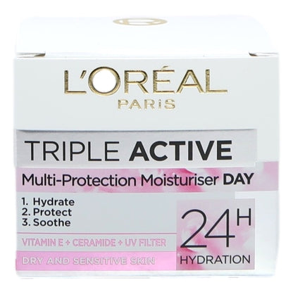 L'Oreal Dermo Expertise Triple Active Day Pot 50ml Dry to Sensitive