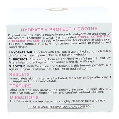L'Oreal Dermo Expertise Triple Active Day Pot 50ml Dry to Sensitive