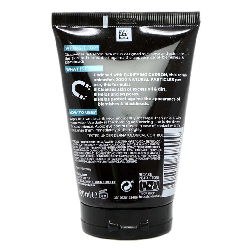 L'Oreal Men Expert Scrub 100ml Charcoal